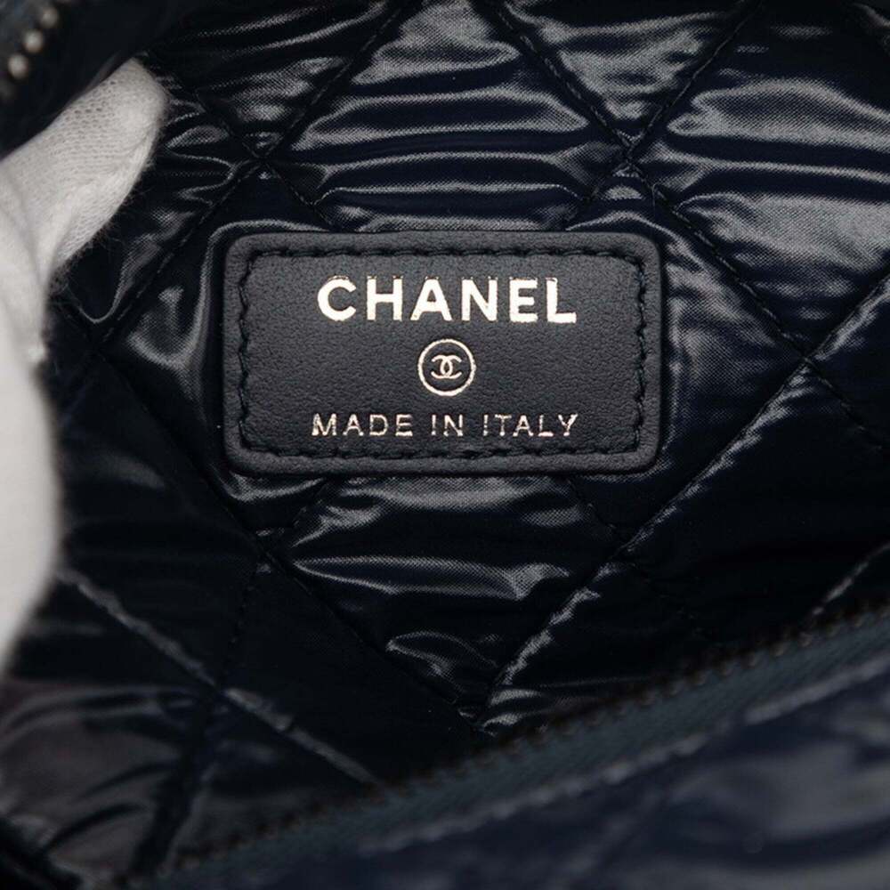 CHANEL Blue Leather Pouch - Picture 5 of 7